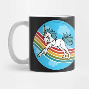 Rainbow Unicorn v5 — Dancing Uniquorn Illustration series Mug